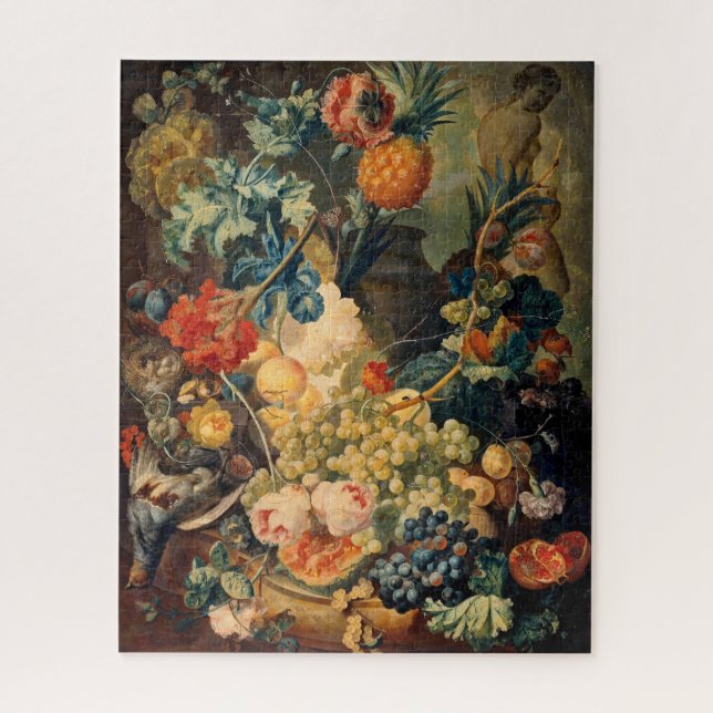Still Life Fruits and Flowers Jan Van Os 1774 Jigsaw Puzzle (Vertical)