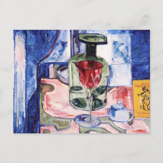 Still Life Green Bottle by Hans Hofmann Postcard