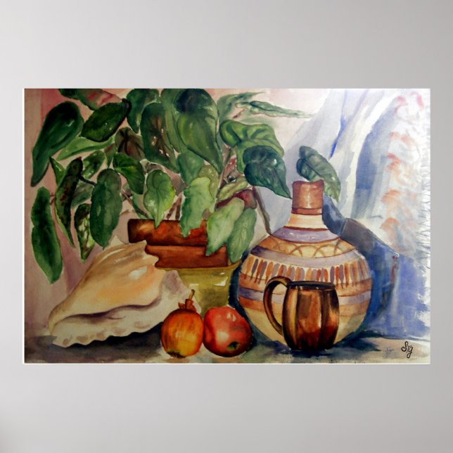 Still Life in Cool Pastels Poster (Front)
