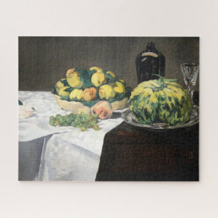 Still Life Lemon Peaches by Manet Impressionist Jigsaw Puzzle