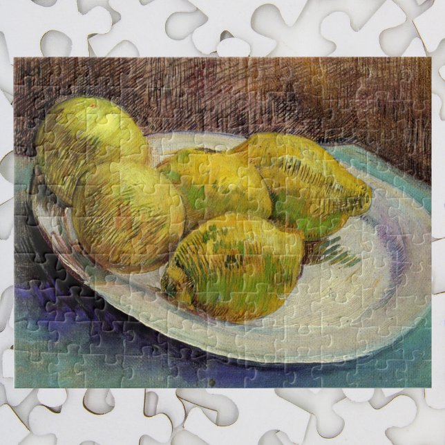 Still Life Lemons on a Plate by Vincent van Gogh Jigsaw Puzzle (Creator Uploaded)