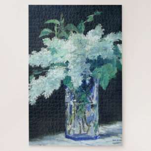 Still Life Lilac Bouquet by Manet Impressionist Jigsaw Puzzle