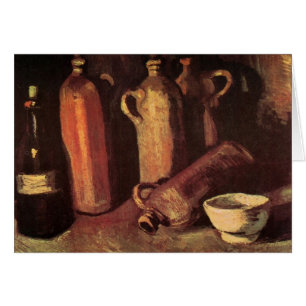 Still Life of 4 Stone Bottles by Vincent van Gogh