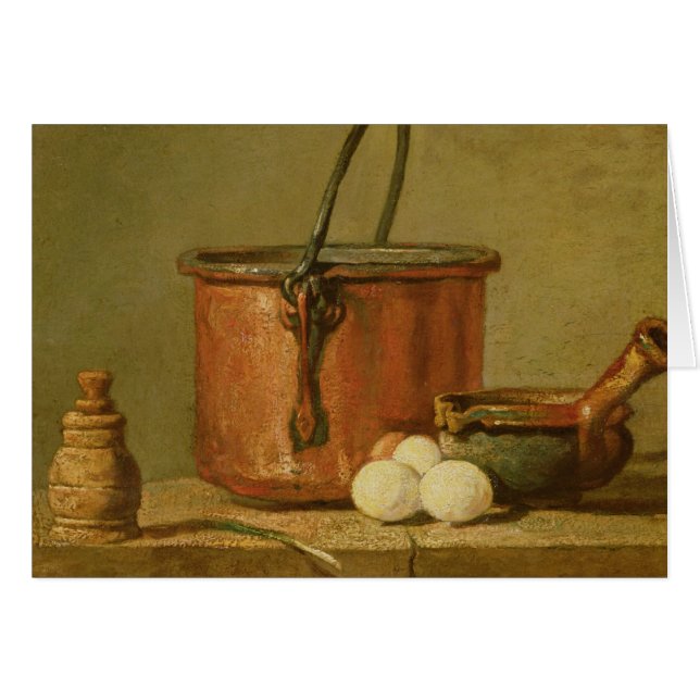 Still Life of Cooking Utensils, Cauldron (Front Horizontal)