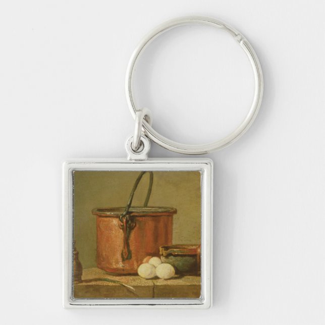 Still Life of Cooking Utensils, Cauldron Key Ring (Front)