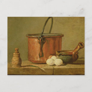 Still Life of Cooking Utensils, Cauldron Postcard