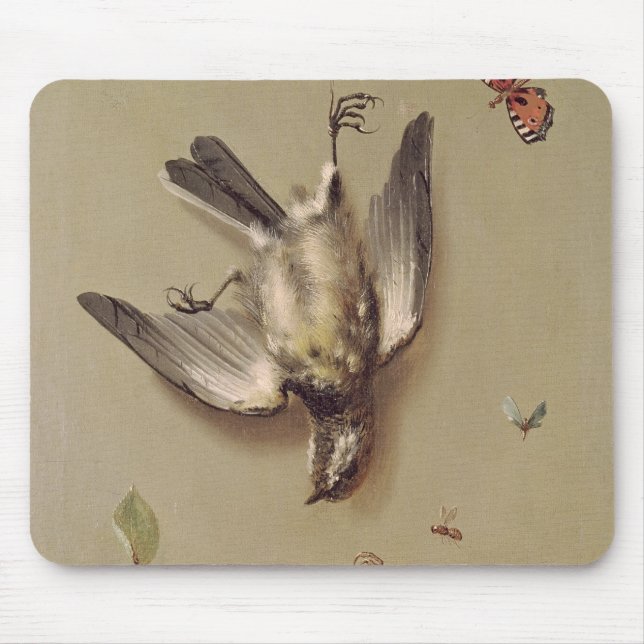 Still Life of Dead Birds and Cherries, 1712 Mouse Pad (Front)