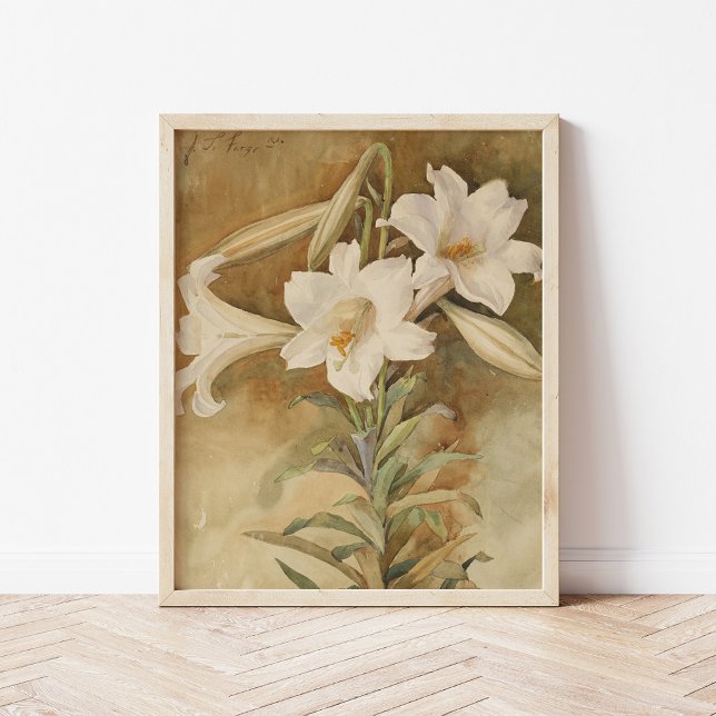 Still Life of Easter Lilies | John La Farge Poster (Creator Uploaded)