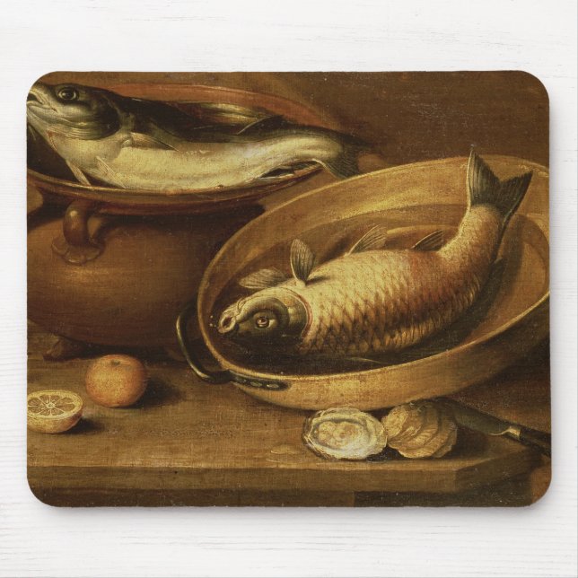 Still Life of Fish and Lemons Mouse Pad (Front)