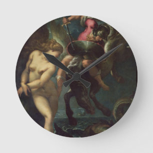 Still Life of Fish, c.1670-80 (oil on canvas) Round Clock