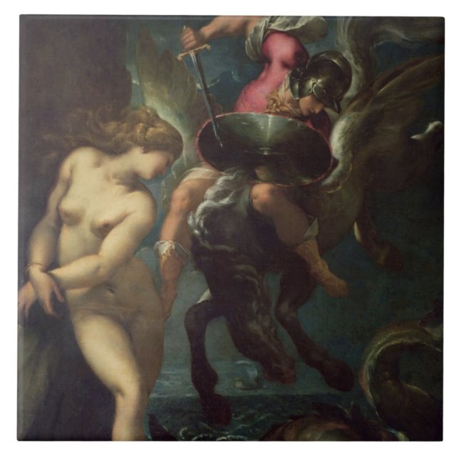 Still Life of Fish, c.1670-80 (oil on canvas) Tile (Front)