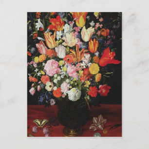 Still life of flowers, 1610s postcard