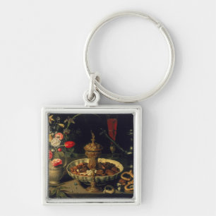 Still Life of Flowers and Dried Fruit, 1611 Key Ring