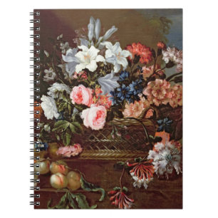 Still Life of Flowers in a Basket Notebook