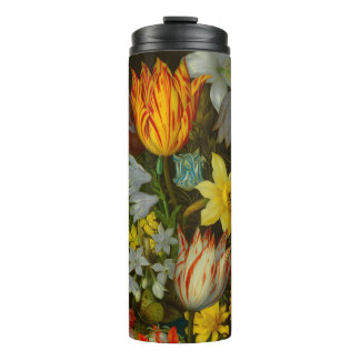 Still Life of Flowers in a Wan-Li Vase Thermal Tumbler