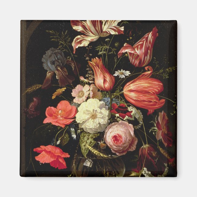 Still Life of Flowers on a Ledge Magnet (Front)