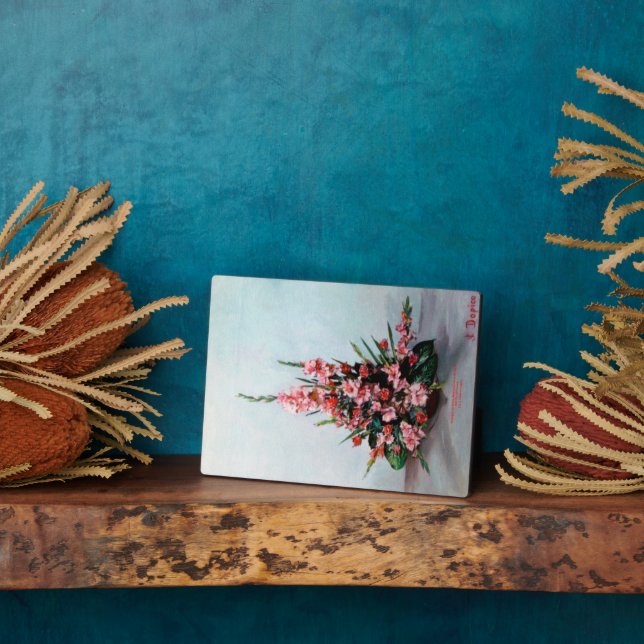 Still life of flowers plaque (Side)
