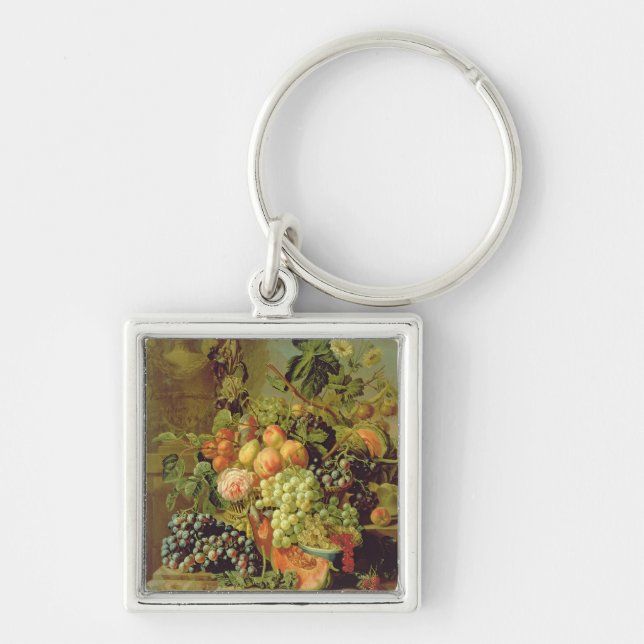 Still Life of Fruit Key Ring (Front)