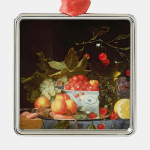 Still Life of Fruit Metal Ornament