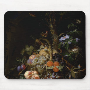 Still life of fruit mouse pad