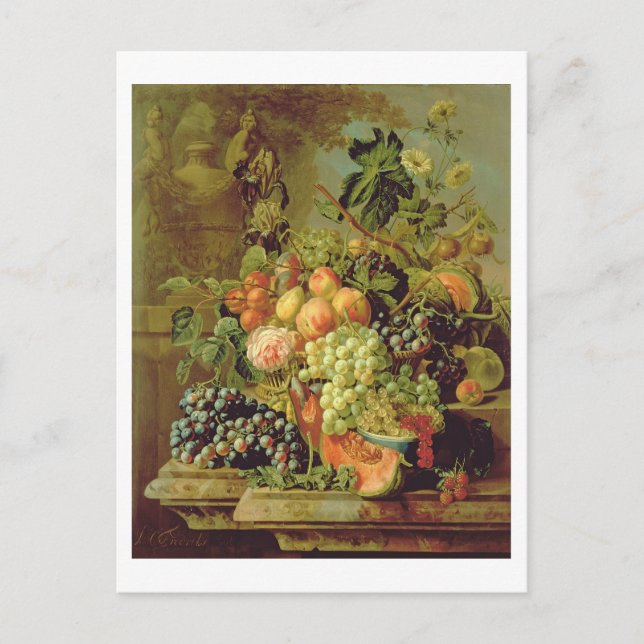 Still Life of Fruit Postcard (Front)