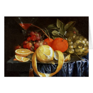 Still Life of Grapes, Oranges and a Peeled Lemon