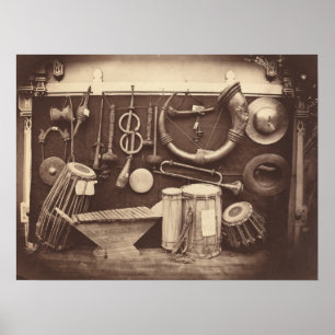 Still Life of Musical Instruments Poster