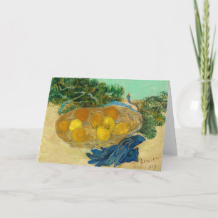 Still Life of Oranges and Lemons Greeting Card