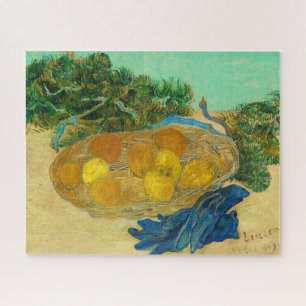 Still Life of Oranges and Lemons with Blue Gloves Jigsaw Puzzle
