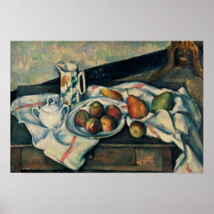 Still Life of Peaches and Pears, 1888-90 Poster