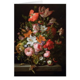 Still life of roses lilies, tulips