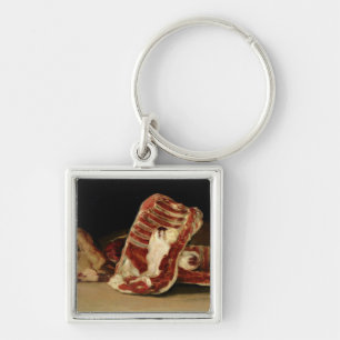 Still life of Sheep's Ribs and Head Key Ring
