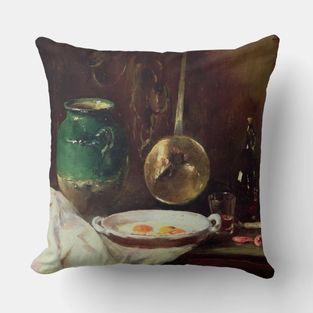 Still Life (oil on panel) 2 Cushion (Front)