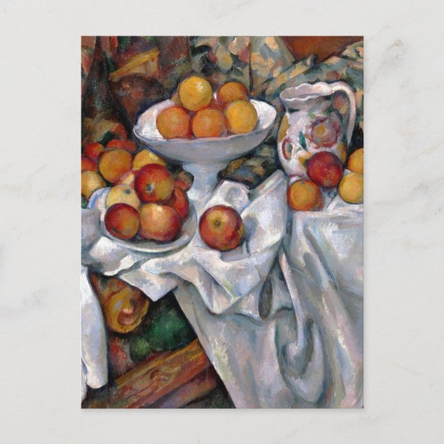 Still Life Oranges - Paul Cezanne Painting Art Postcard (Front)