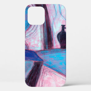 Still life painting/drawing of stylised bottlespai iPhone 12 case