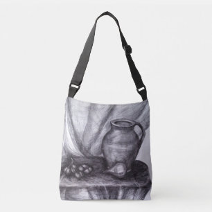 Still Life Pencil Drawing Classic Cross Body Bag