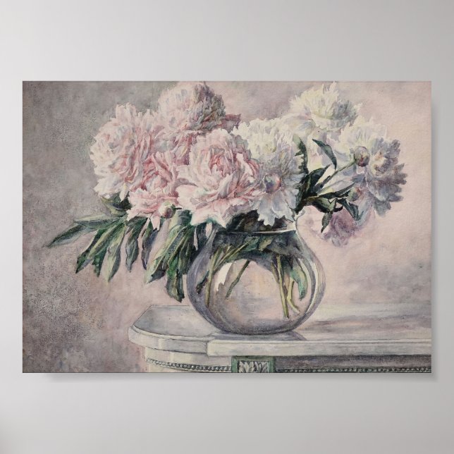 Still Life Peonies Poster (Front)