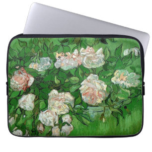 Still Life: Pink Roses by Vincent van Gogh Laptop Sleeve