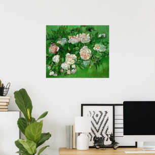 Still Life: Pink Roses by Vincent van Gogh Poster