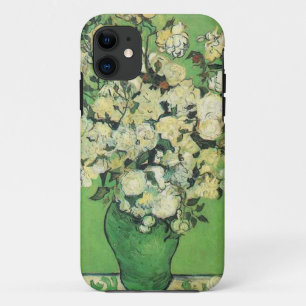 Still life - Pink Roses in a Vase Vincent an Gogh, iPhone 11 Case