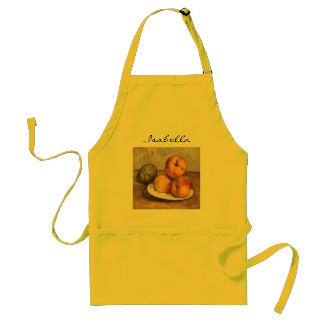 Still Life Quince, Apples, Pears by Paul Cezanne Standard Apron (Front)