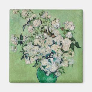 Still Life Roses in a Vase by Vincent van Gogh Magnet