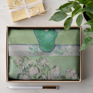 Still Life Roses in a Vase by Vincent van Gogh Tissue Paper