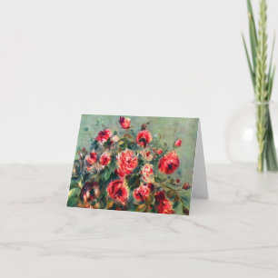 Still life roses of Vargemont by Claude Monet Card