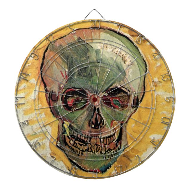 Still Life Skull by Vincent van Gogh Dartboard (Front)