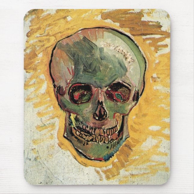 Still Life Skull by Vincent van Gogh Mouse Pad (Front)