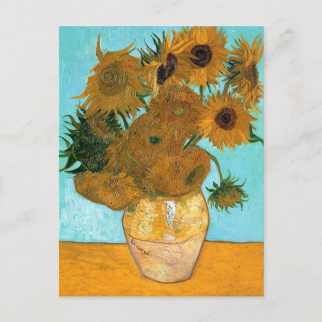 Still Life: Sunflowers - Vincent van Gogh Postcard (Front)