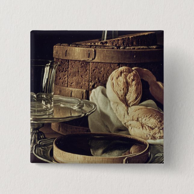 Still Life. The Snack 15 Cm Square Badge (Front)