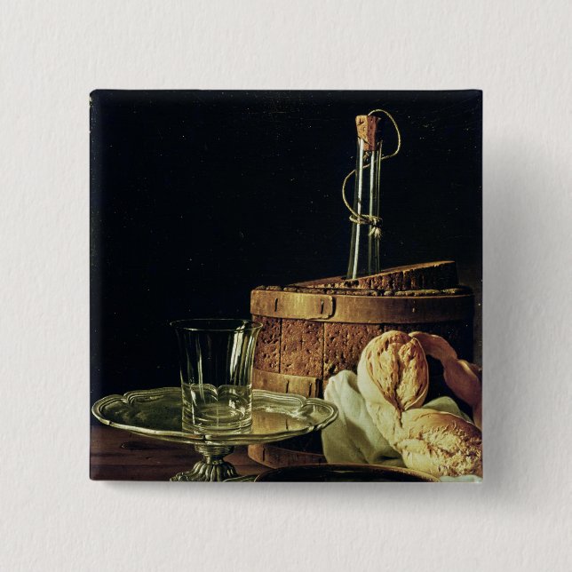 Still Life. The Snack 15 Cm Square Badge (Front)