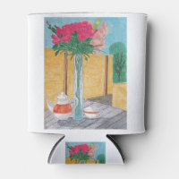 Still Life. The vase with Flowers, a tea pot and a